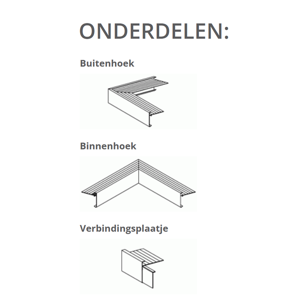 Roval Standaard Alu Daktrimmen 250cm
